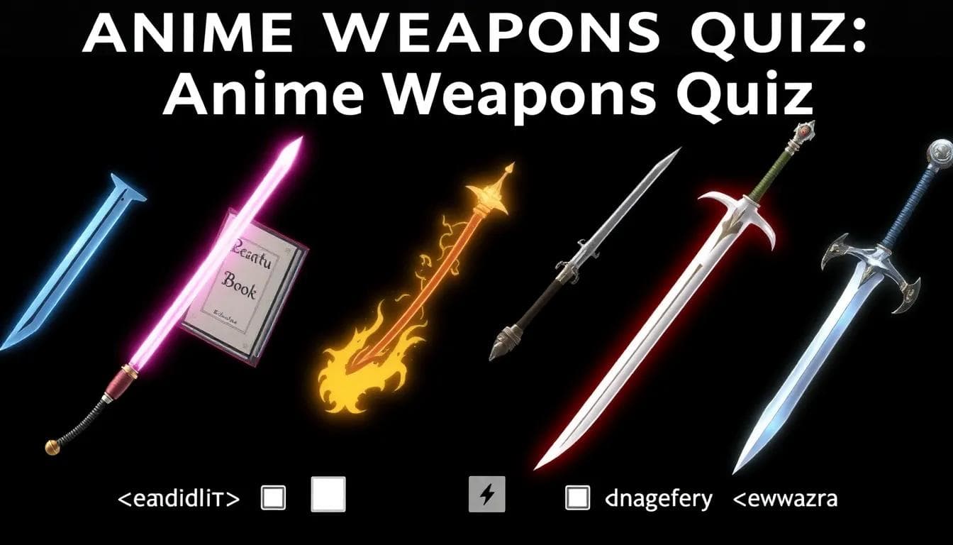 Match Iconic Weapons to Anime Characters
