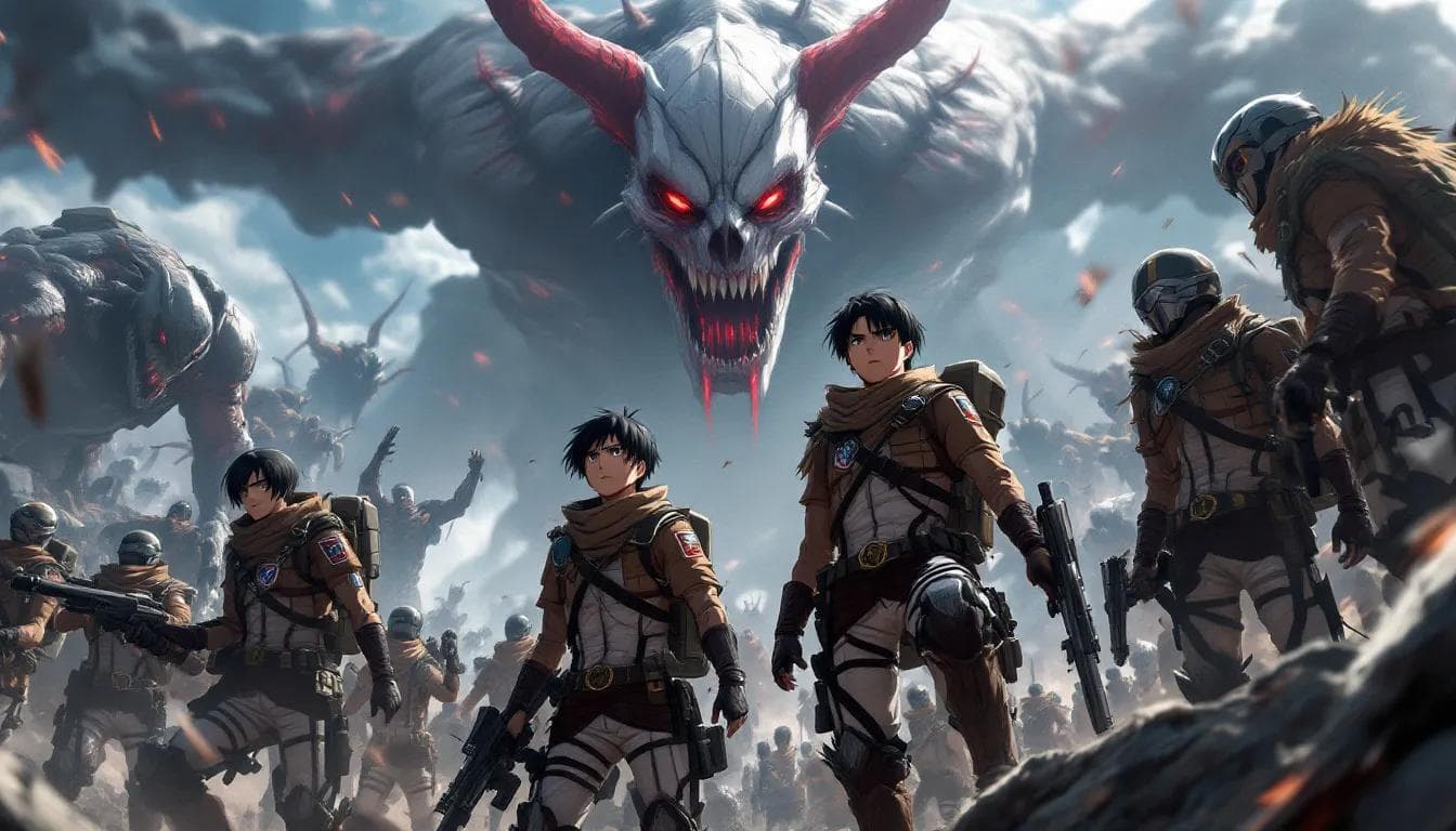 Which Attack on Titan Survey Corps Member Are You? quiz background